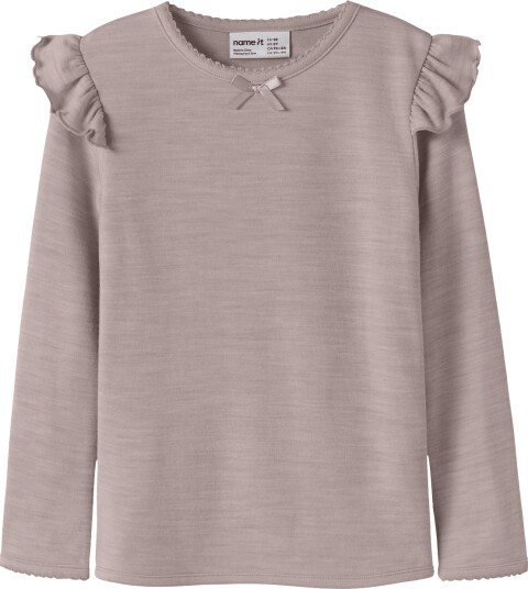 name it Nmfwyla Wo/Vi Ls Top - Purple - 98