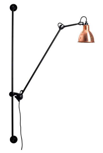 Dcw 214 Vegglampe Round Svart/Kobber Lampe Gras Dcw 214 Vegglampe Round Svart/Kobber Lampe Gras