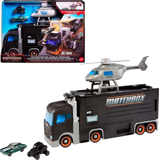Matchbox Lekesett Lastebil Og Helikopter