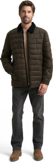 Tom Tailor Midlayer Coated Overshirt - Brown - XXL