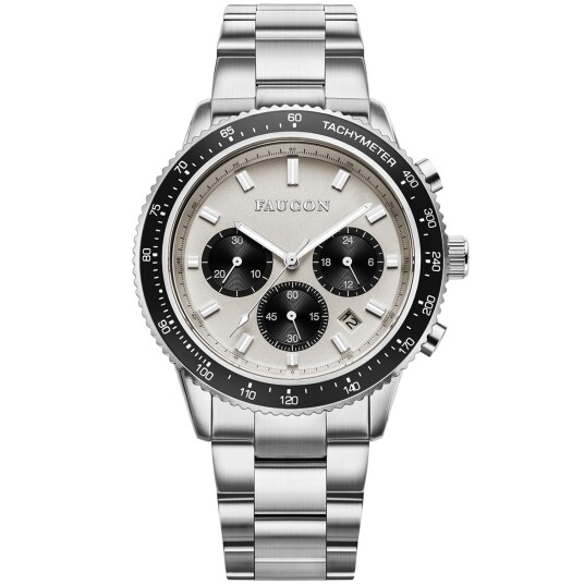 Faucon Speedtimer F10016 - Herre - 43 mm - Analog - Kvarts urverk - Safirbelagt mineralglass