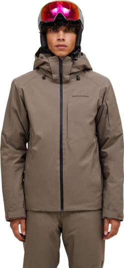 Peak Performance M Maroon Insulated Jacket Terrain Tan