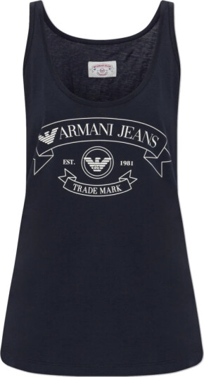 Emporio Armani Dame Topper Blå XS,