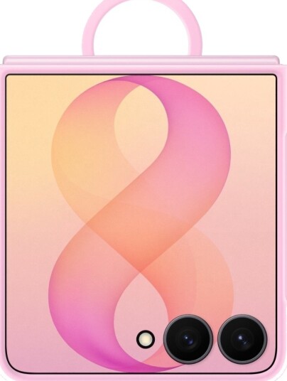 Samsung Silikondeksel med Ring til Galaxy Z Flip8 - Rosa Samsung Silikondeksel med Ring til Galaxy Z Flip8 - Rosa