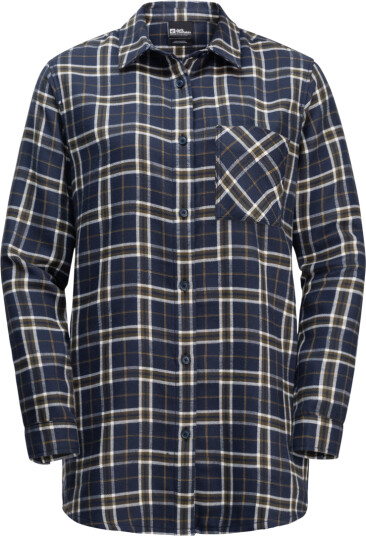 Jack Wolfskin Women's Morgenluft Shirt Night Blue 41 XS, Night Blue 41