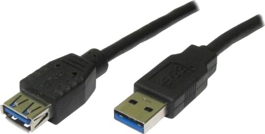 Usb-Logo-Kabel Usb-A Til Usb-A 1,8 M Svart