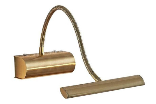 Lindby Rakel LED-bildelampe, fleksibel arm, matt messing