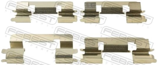 Monteringssett, bremseklosser FEBEST 0103-CDE120F