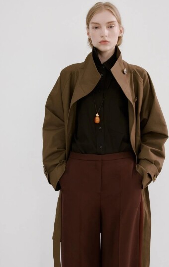 Mango High Waisted Lyocell Trousers Brown 42 Mango High Waisted Lyocell Trousers Brown 42