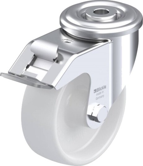 Blickle 433029 Ler-Po 100G-Fi Styrehjul Med Brems, Hjul Ø 100 Mm, Maks. 150 Kg, 1 Stk