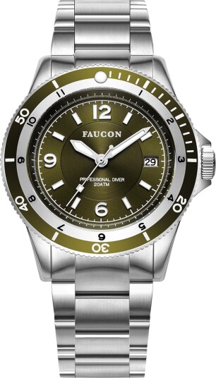 Faucon Diver F10029 - Herre - 42 mm - Analog - Kvarts urverk - Safirbelagt mineralglass