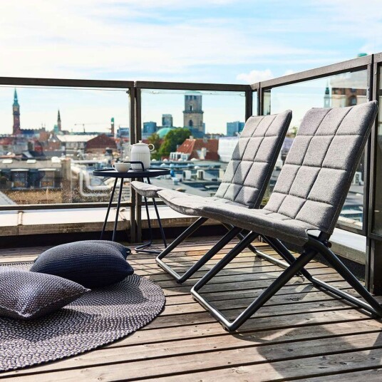 Cane line Traveller sammenleggbar stol grå Airtouch Cane line Traveller sammenleggbar stol grå Airtouch