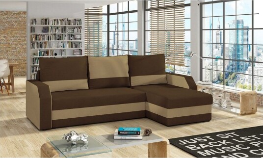 Seksjon Eltap Giulio 239x150x86 cm Alova 68 Alova 66 Beige