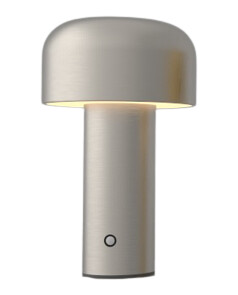 LEDlife Mushroom bordlampe - Sølv, oppladbar, touch dimbar, IP20 - Dimbar : Dimbar, Kulør : Varm