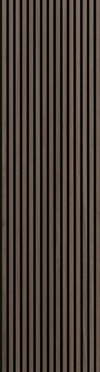 Akustikkpanel Fibrotech Variant: Valnøtt, Lengde: 3000 mm, Bredde: 605 mm