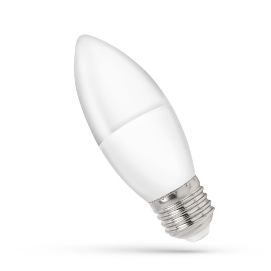 8W LED kronelyspære C37 160 grader 230V E27 Dimbar : Ikke dimbar Kulør : Kald 8W LED kronelyspære C37 160 grader 230V E27 Dimbar : Ikke dimbar Kulør : Kald