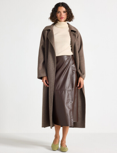 Lindex Skirt Francy - Brown - 40