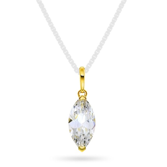 Pan Jewelry, Anheng i 585 gult gull med zirkonia Pan Jewelry, Anheng i 585 gult gull med zirkonia