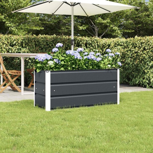 vidaXL Plantekassed Antrasitt 100 x 40 x 45 cm Stål