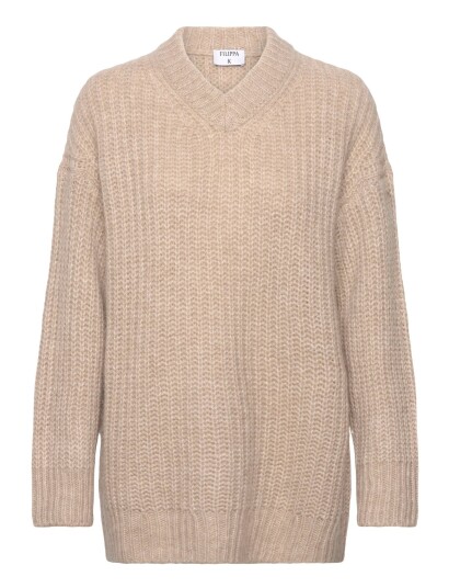 Filippa K Soft Alpaca V Neck Sweater Beige S Filippa K Soft Alpaca V Neck Sweater Beige S