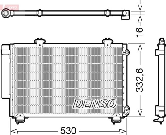 Kondensator, klimaanlegg DENSO DCN50060