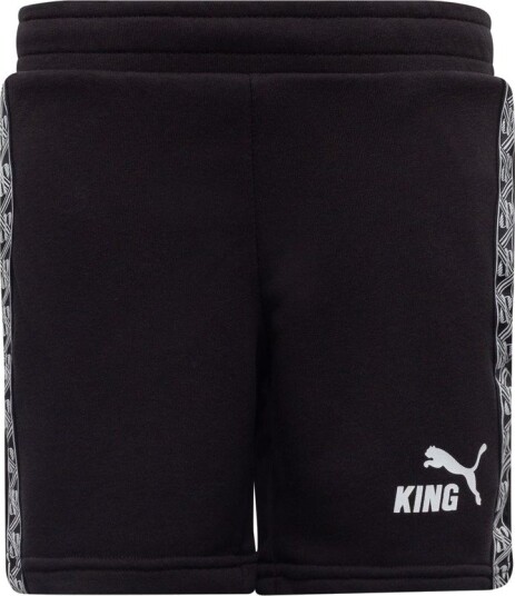 PUMA Treningsshorts Teamking - PUMA Svart/PUMA White Barn, størrelse 140 cm
