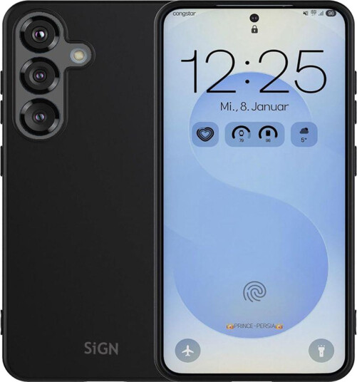 SiGN Liquid Silikon Deksel for Samsung Galaxy S25 Svart