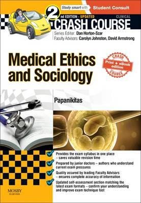 Crash Course Medical Ethics And Sociology Updated Print + Ebook Edition Av Andrew (Portfolio Gp Oxford London And Bucks Papanikitas, Interprofessional