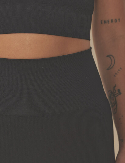 Moonchild Yoga Wear Soft Rib Seamless Legging - Black - L Moonchild Yoga Wear Soft Rib Seamless Legging - Black - L