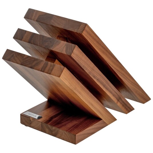 Vega Knivblokk Dante 23.5x12.5x21 cm  Valnøtt natur
