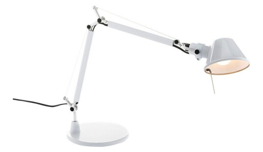 Artemide Tolomeo Micro Skrivebordslampe, Polished White