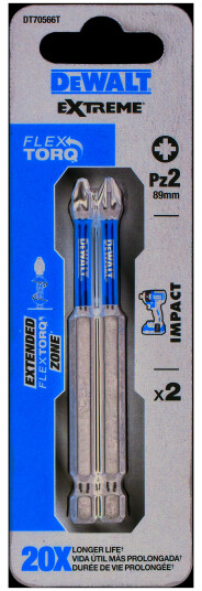 BITS TORSION PZ2 85MM A2 DT70566T BITS TORSION PZ2 85MM A2 DT70566T