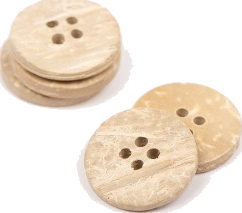 Drops Garnstudio Knapp Bleket kokosnøtt 20mm 803 50 stk Drops Garnstudio Knapp Bleket kokosnøtt 20mm 803 50 stk