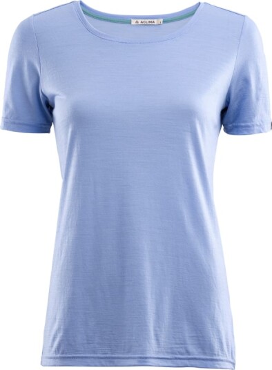 Aclima Women's LightWool T-shirt M , Purple Impression