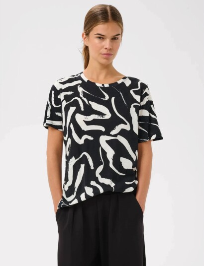 InWear Almaiw Print Tshirt Black XS InWear Almaiw Print Tshirt Black XS