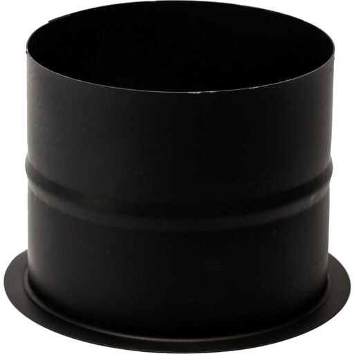 130 mm Metalbestos Sort røykrørsveggmuffe rett 100 mm black 130mm