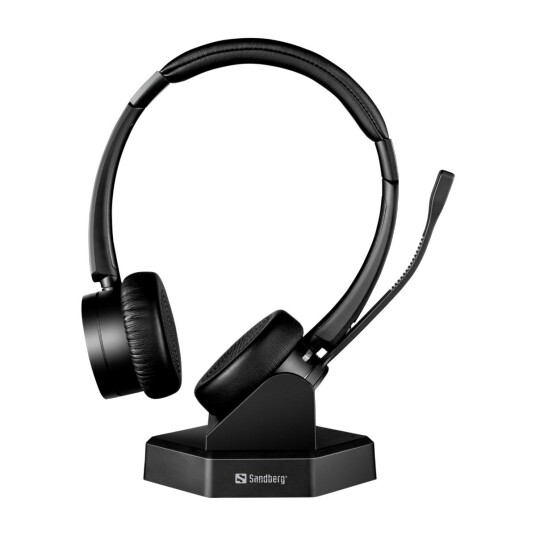 Sandberg Bluetooth Office Headset Pro + med Mikrofon Svart