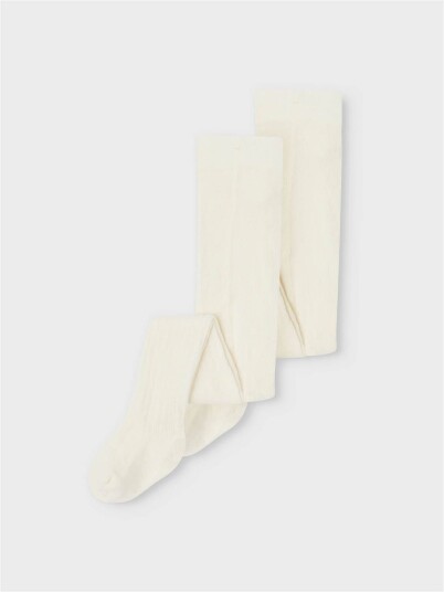 Name It Pantyhose Rib 2-pack Hvit 110/116