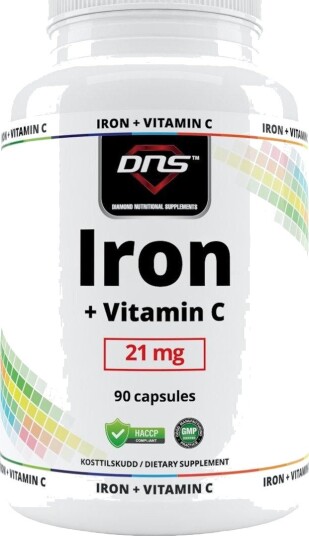 Iron + Vitamin C 90 kapsler Iron + Vitamin C 90 kapsler