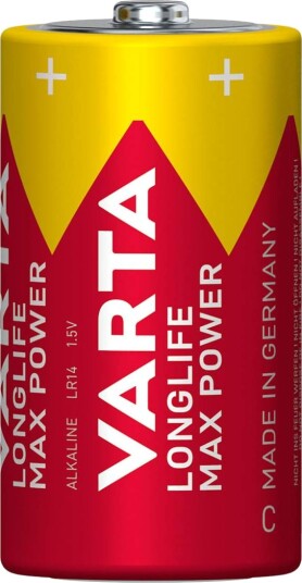 Varta Longlife Max Power C Batterier - 2-pack Alkalinske 1,5V