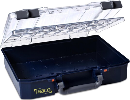 Raaco CarryLite 80 4x8-0 DLU Sortimentboks 80 x 335 x 275 mm, dobbeltlokk, Garasjeinnredning & oppbevaring
