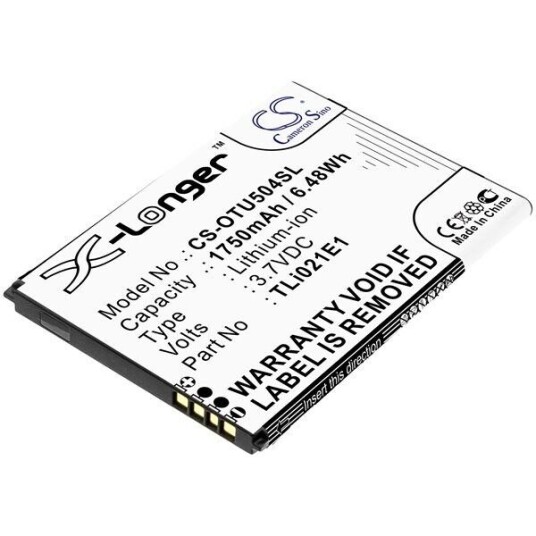Alcatel U5 HD batteri (1750 mAh 3.7 V, Sort)
