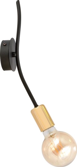 Vegglampe Orno Giro Maks. 60W E27 Svart/Gull Vegglampe Orno Giro Maks. 60W E27 Svart/Gull