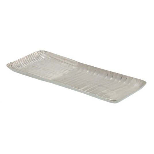 Bigbuy Home Bordduk 41 X 16 X 2,5 Cm Sølv Aluminium