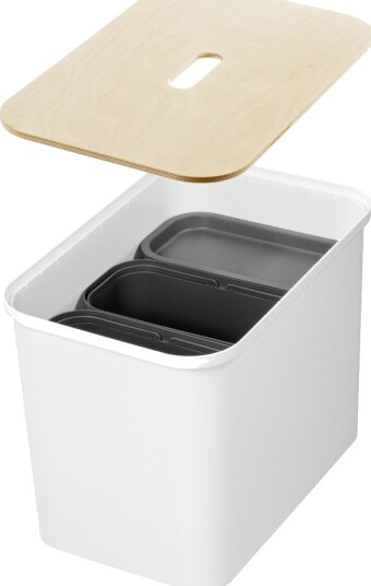 Komplet System Til Affaldssortering Smartstore Collect 76 L Hvid