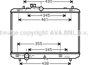PRASCO SZA2083 Radiator motorkjøling PRASCO SZA2083 Radiator motorkjøling