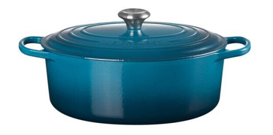 Le Creuset Oval støpejernsgryte 31 cm deep teal Le Creuset Oval støpejernsgryte 31 cm deep teal