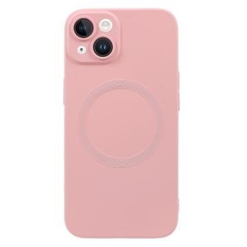 iPhone 13 silikondeksel med kamerabeskyttelse MagSafe-kompatibel rosa