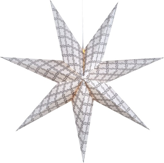 Markslöjd GRAFIK Adventsstjerne 75 cm Grå/Hvit