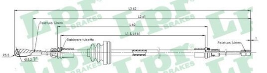Bremsewire LPR C0755B